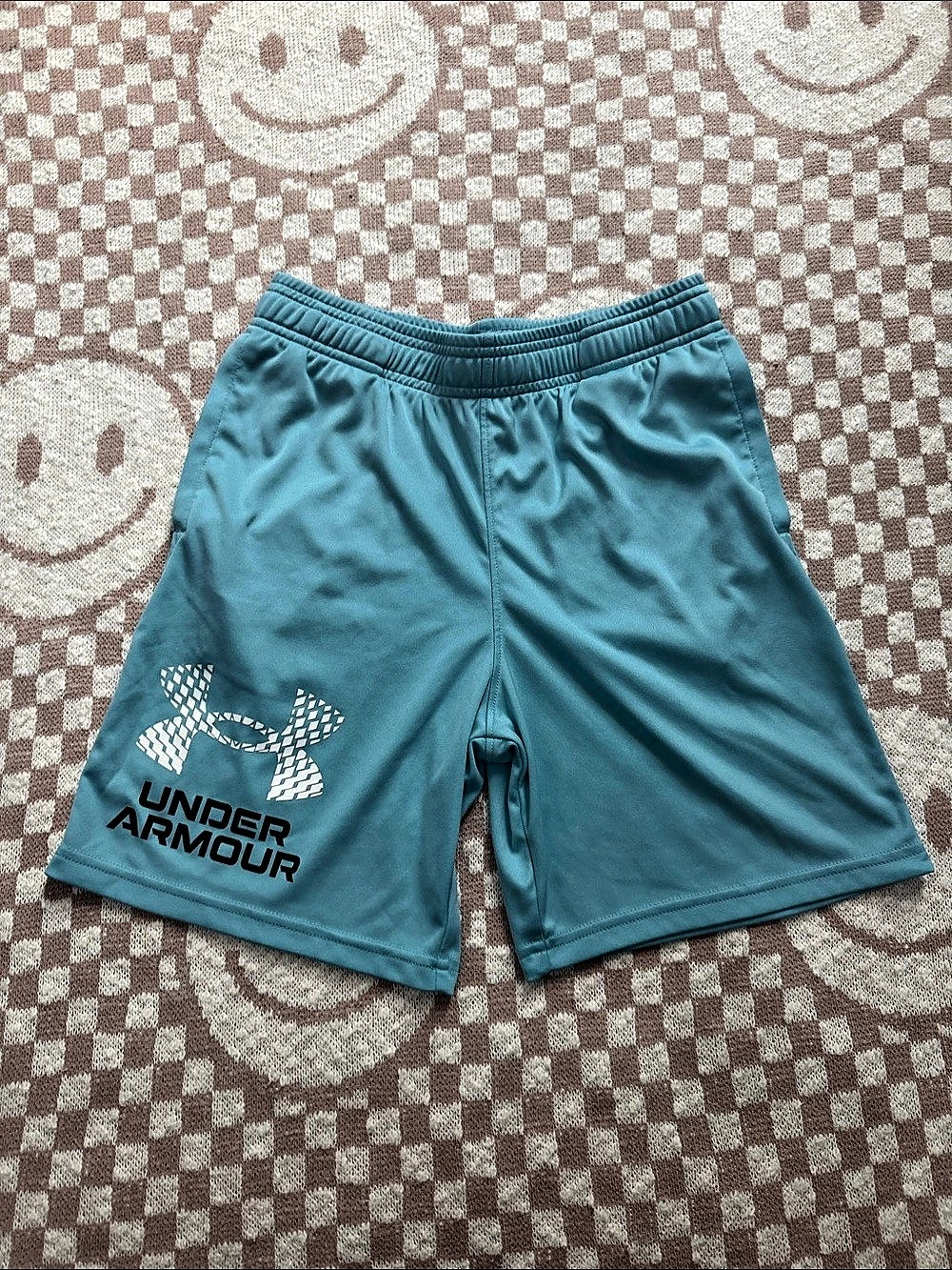 Under Armour - Boys Printed Shorts Athletic Shorts in Blue